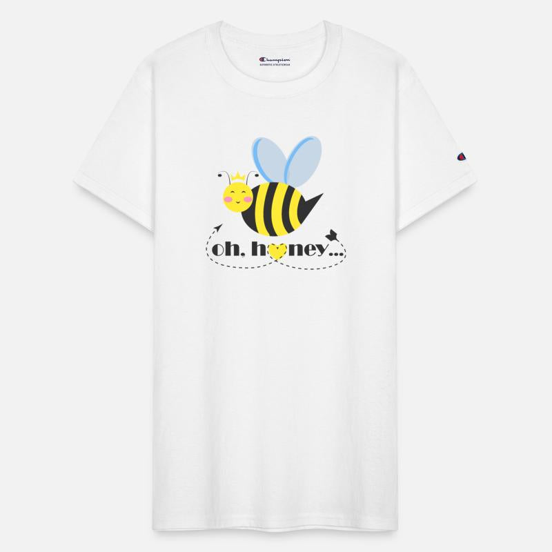 Princess Bee character with tiara says Oh Honey