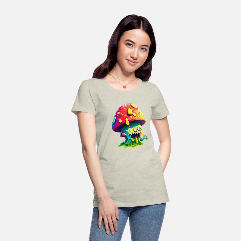 Psychedelic Dreamscape - Whimsical Mushroom Art Pr