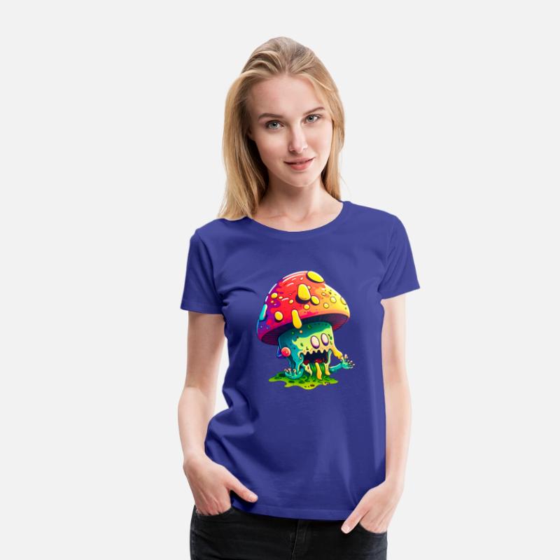 Psychedelic Dreamscape - Whimsical Mushroom Art Pr