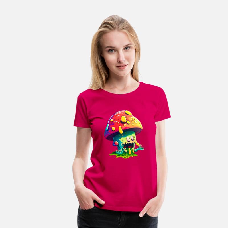 Psychedelic Dreamscape - Whimsical Mushroom Art Pr