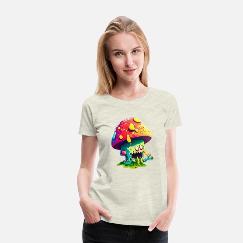 Psychedelic Dreamscape - Whimsical Mushroom Art Pr