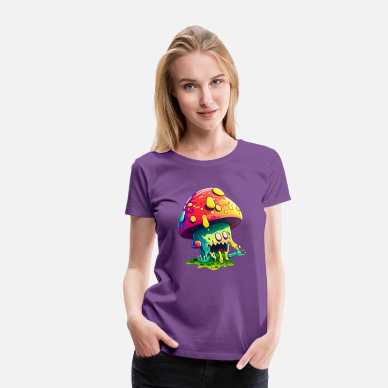 Psychedelic Dreamscape - Whimsical Mushroom Art Pr