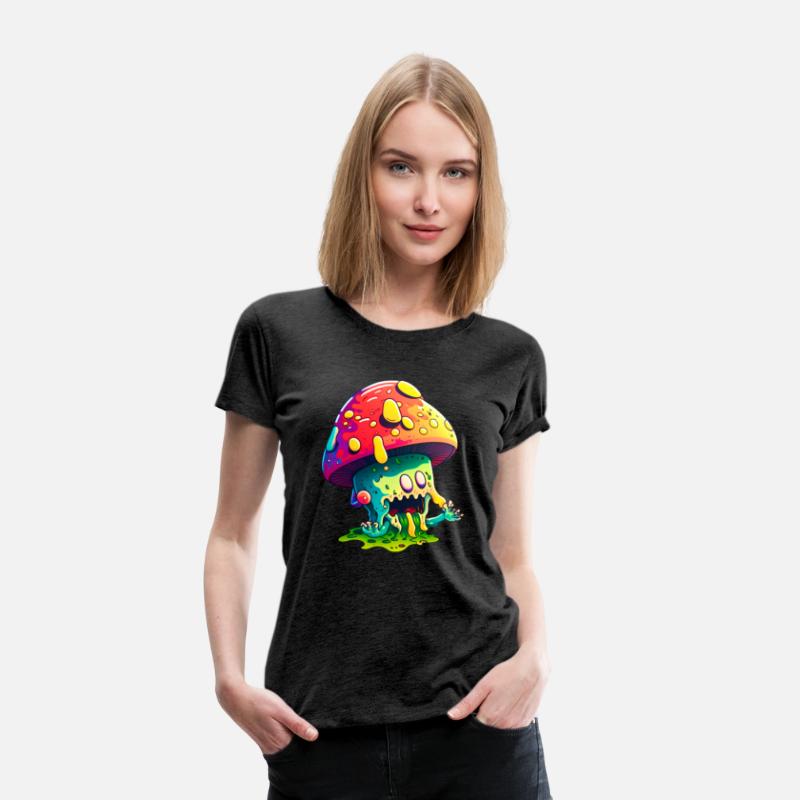 Psychedelic Dreamscape - Whimsical Mushroom Art Pr