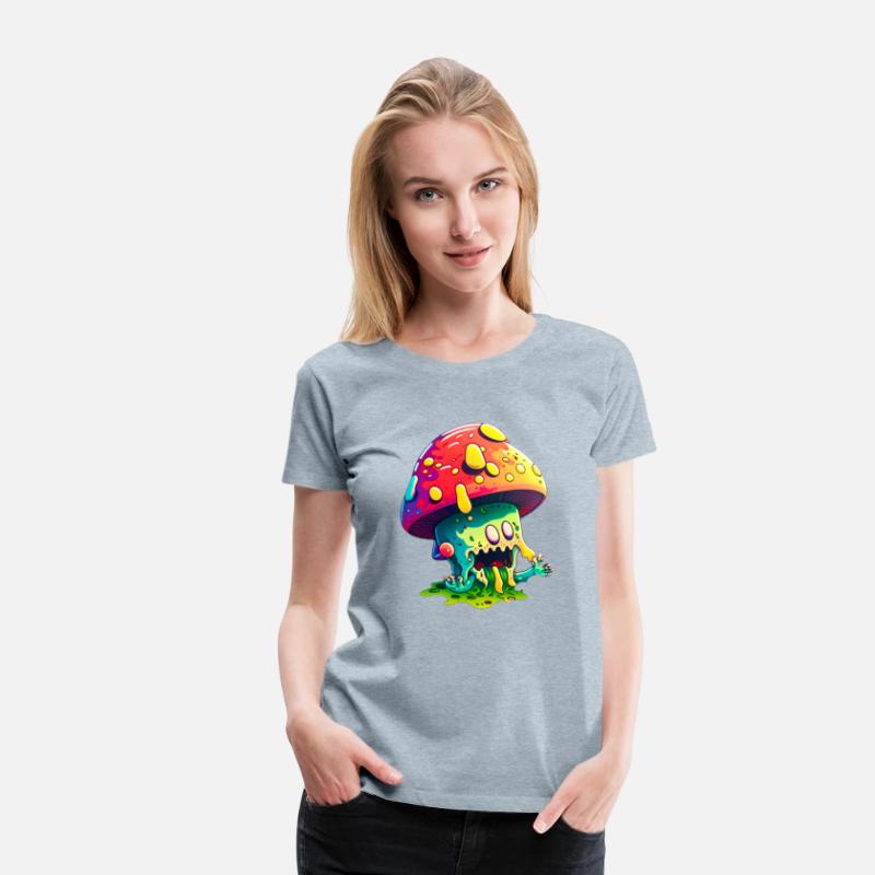 Psychedelic Dreamscape - Whimsical Mushroom Art Pr