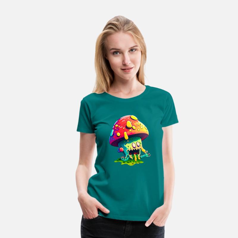 Psychedelic Dreamscape - Whimsical Mushroom Art Pr