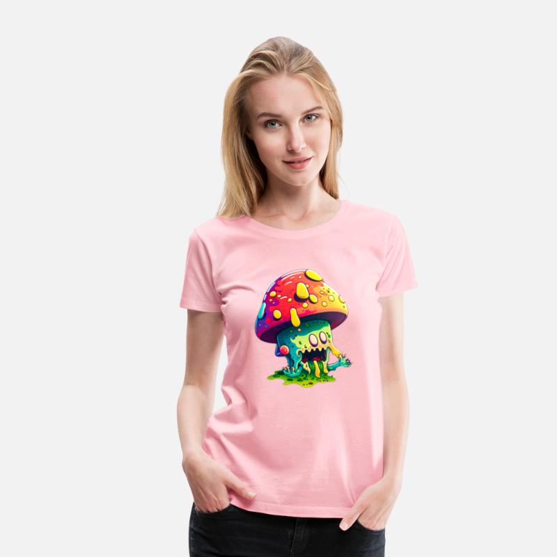 Psychedelic Dreamscape - Whimsical Mushroom Art Pr