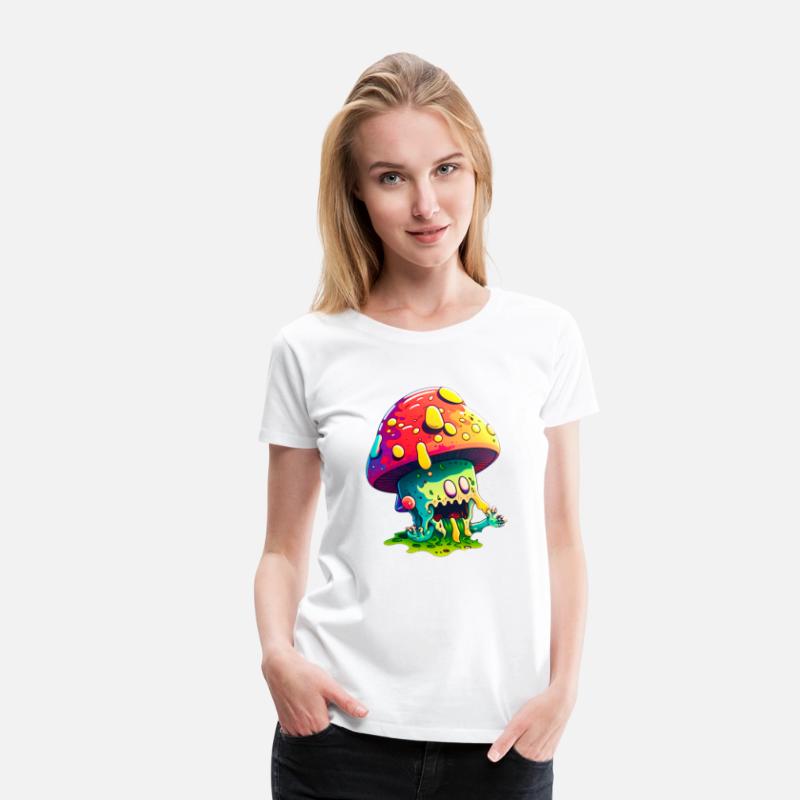 Psychedelic Dreamscape - Whimsical Mushroom Art Pr
