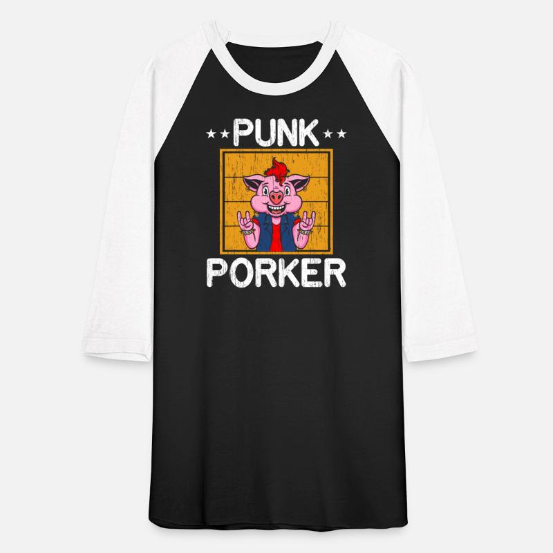 Punk Porker Farm Animal Piggy Farmer Pig Lover