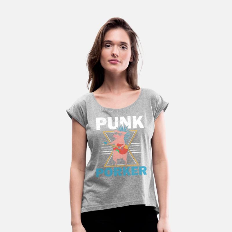 Punk Porker Farm Animal Piggy Farmer Pig Lover