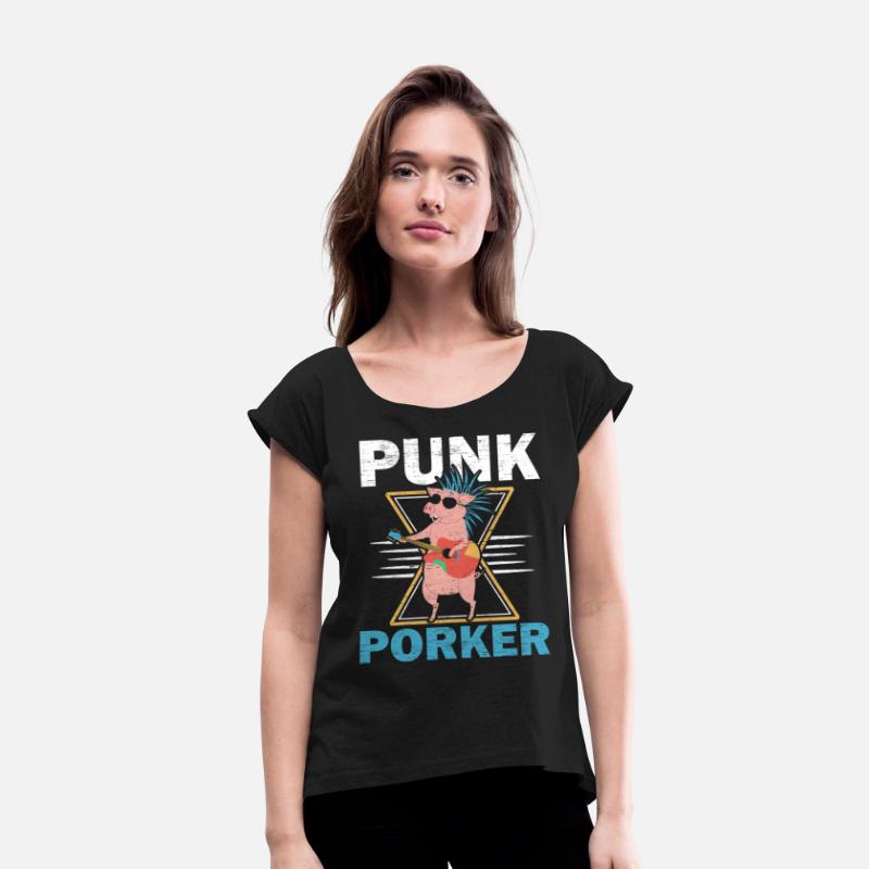 Punk Porker Farm Animal Piggy Farmer Pig Lover