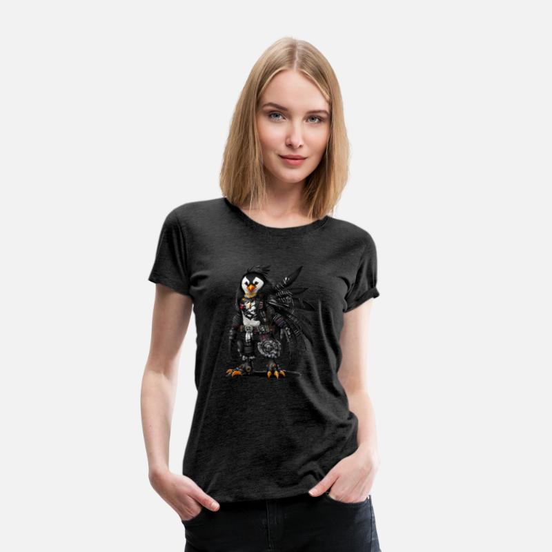 Punkrock Penguin with large feathers