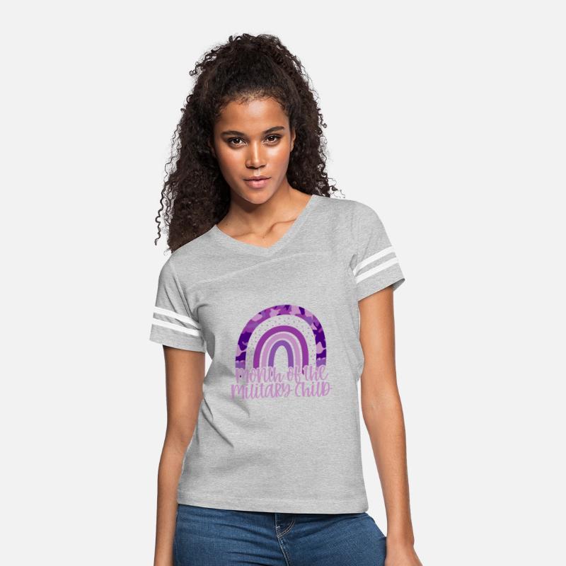 Purple Camouflage Rainbow For Month Of The Militar