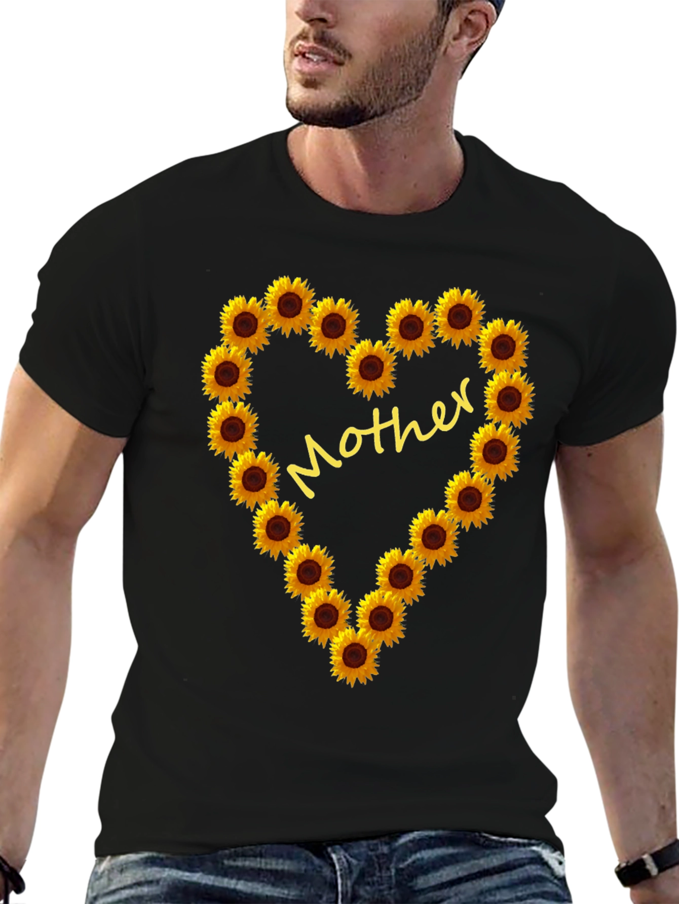 Sunflower Heart Mother Graphic Tee