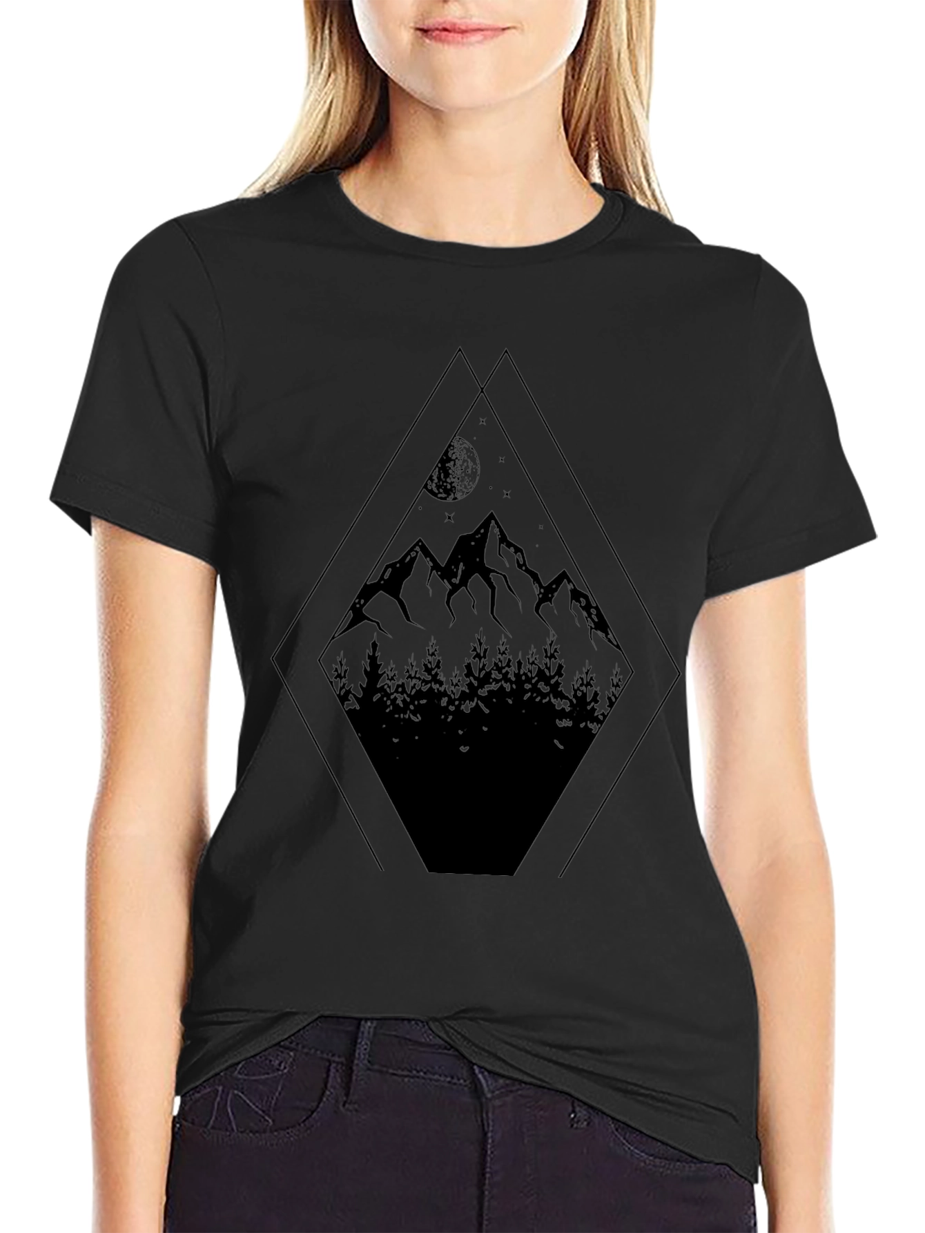 Mountainscape Graphic Tee - Dark Style