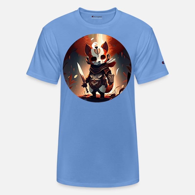 Red Panda Masked Warrior Character Portrait 2