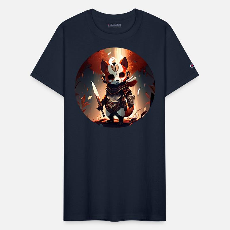 Red Panda Masked Warrior Character Portrait 2