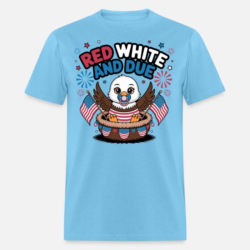 Red White and Due Cute Patriotic Baby Eagle