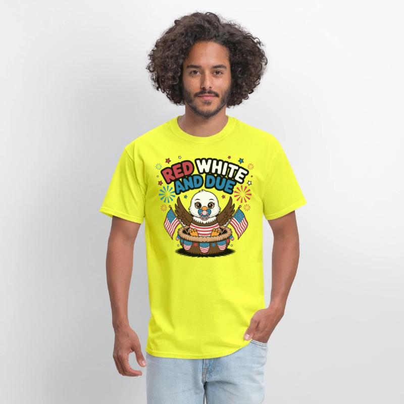 Red White and Due Cute Patriotic Baby Eagle