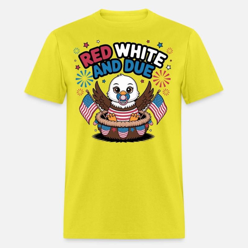 Red White and Due Cute Patriotic Baby Eagle