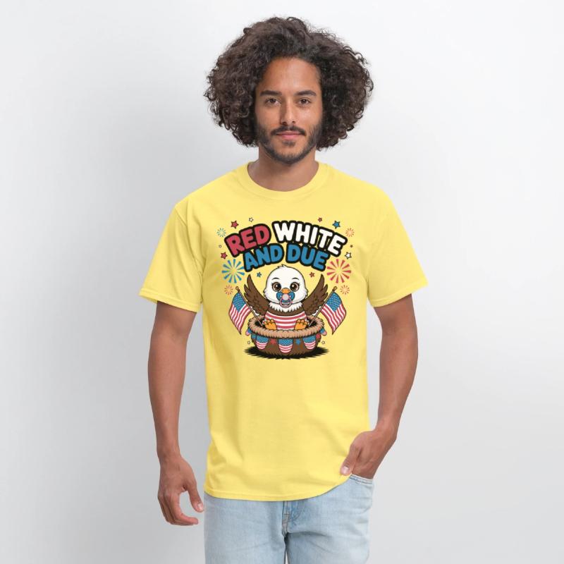 Red White and Due Cute Patriotic Baby Eagle