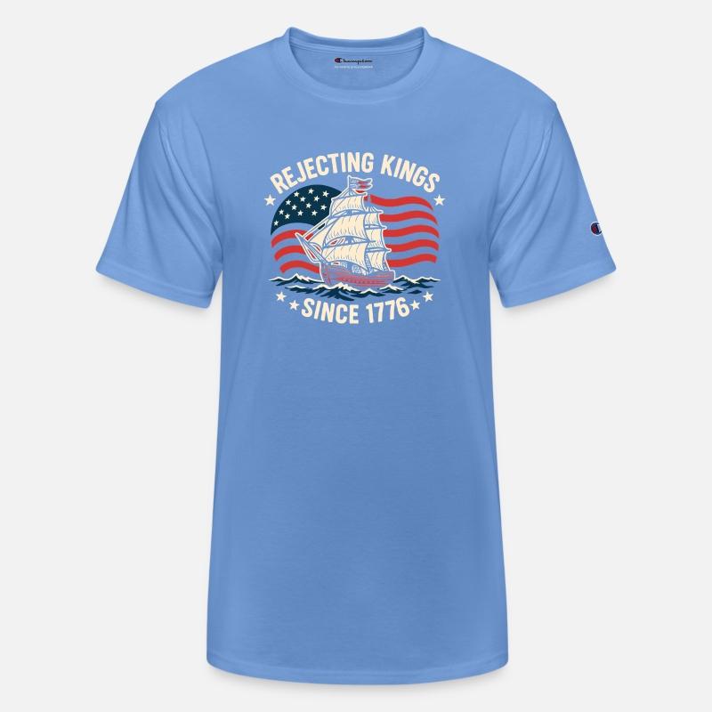 Rejecting Kings Since 1776 American Flag Ship