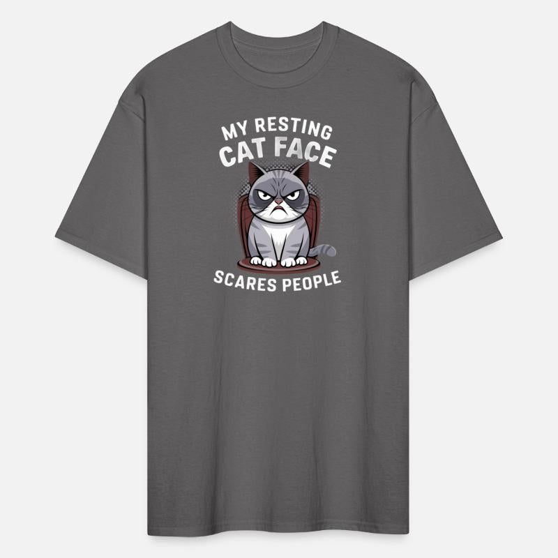 Resting Cat Face Design for Grumpy Cat Fans