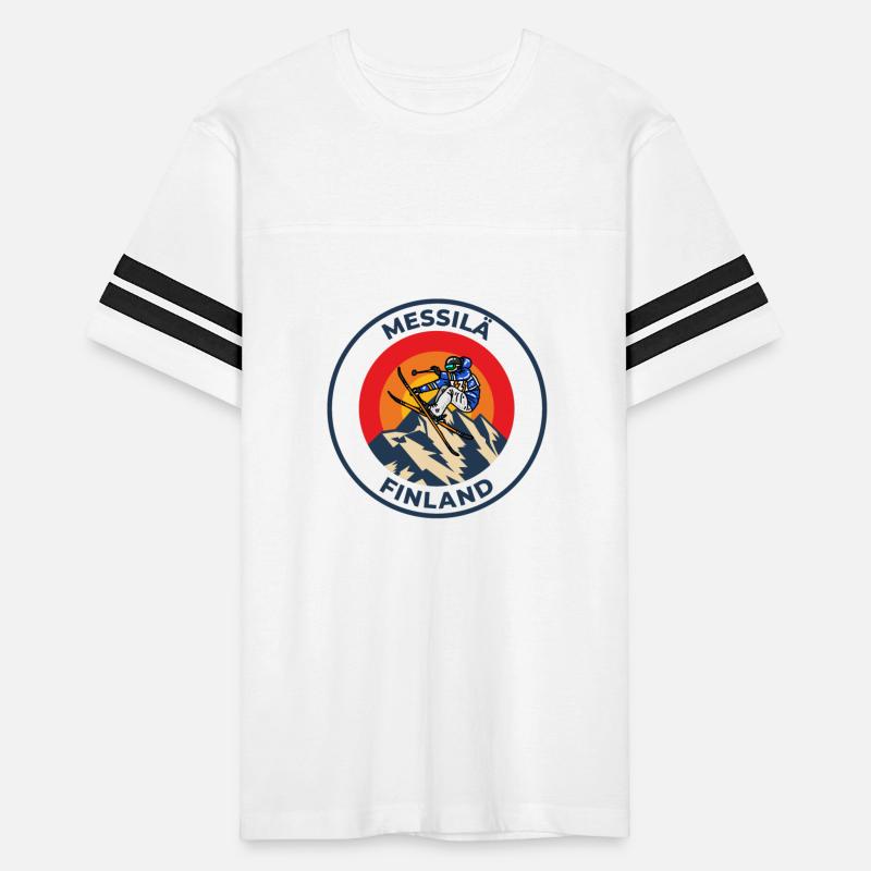 Retro Skiing in Messilä Finland Sunset Vintage