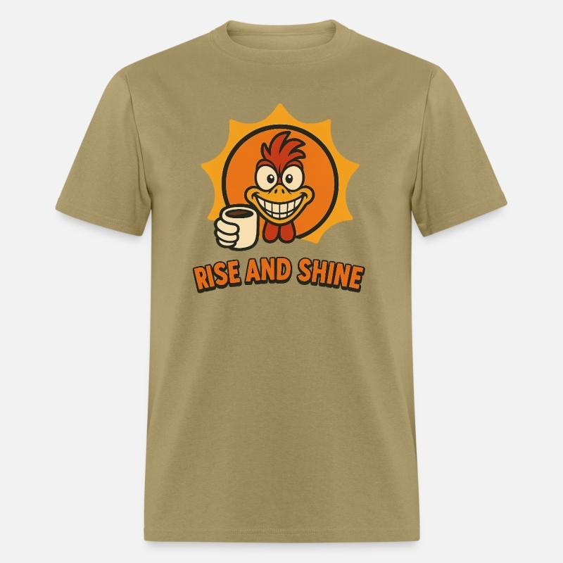 Rise and Shine – Crazy Coffee Rooster Design