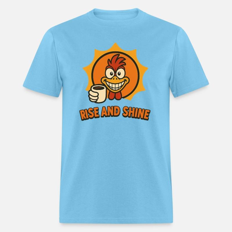 Rise and Shine – Crazy Coffee Rooster Design