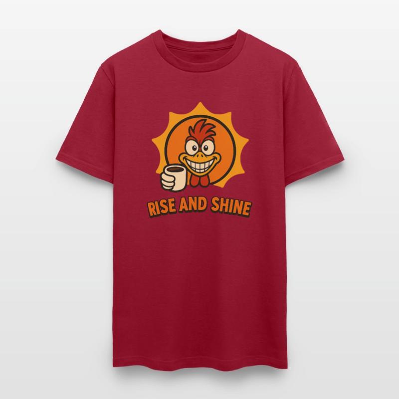 Rise and Shine – Crazy Coffee Rooster Design