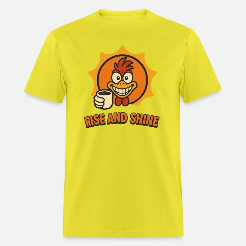 Rise and Shine – Crazy Coffee Rooster Design