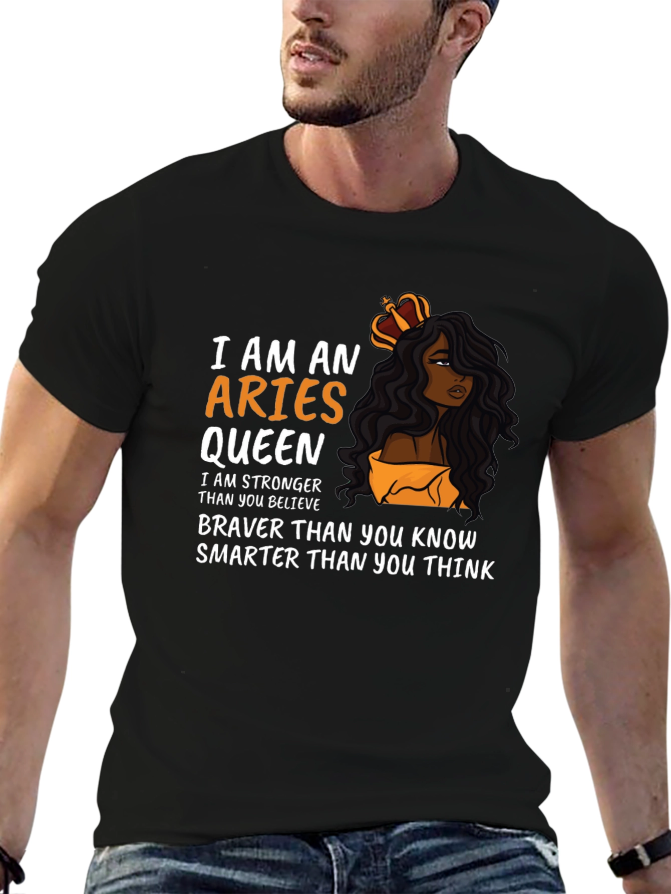 Aries Queen Graphic T-Shirt - Zodiac Sign Tee