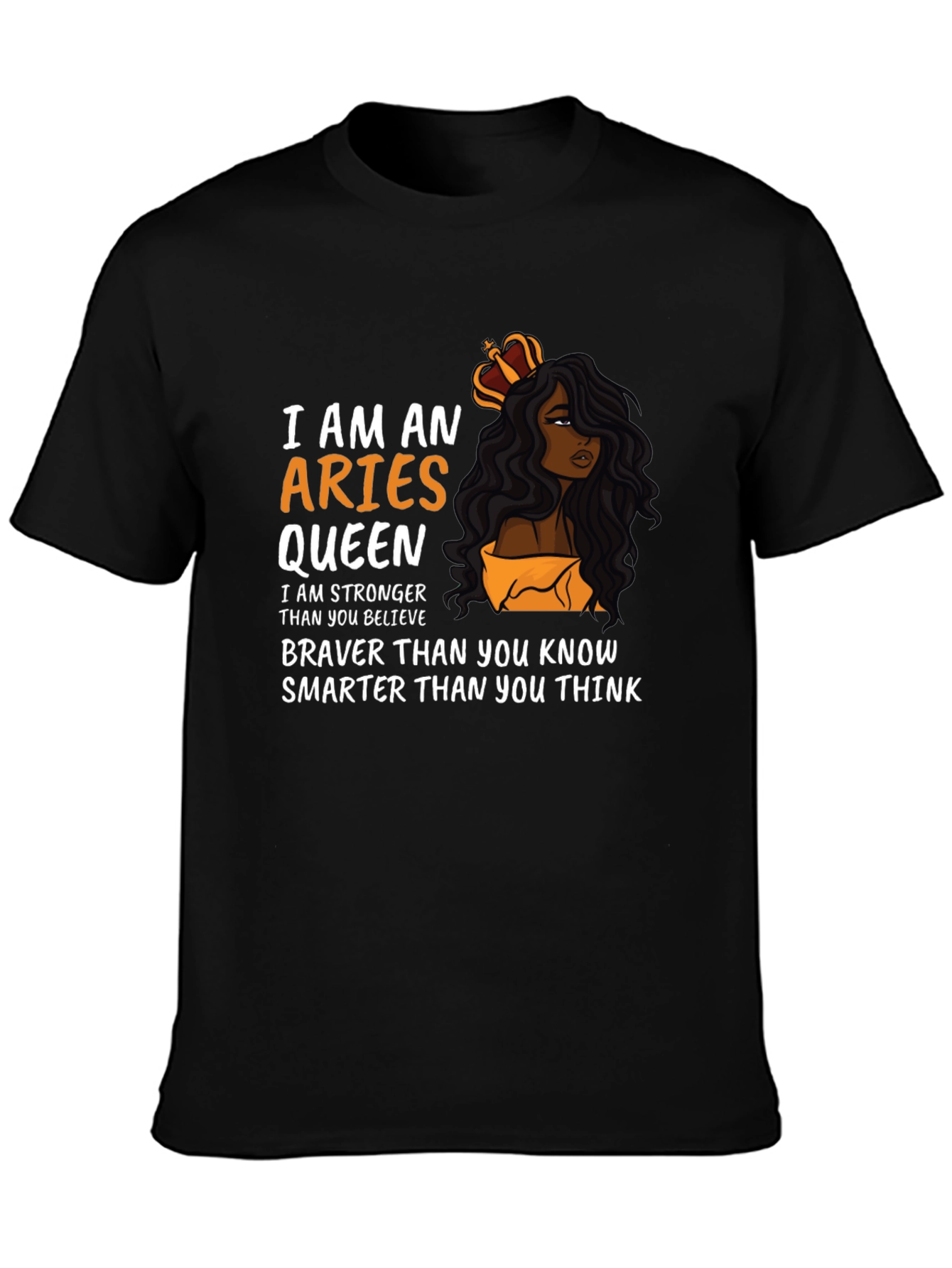 Aries Queen Graphic T-Shirt - Zodiac Sign Tee