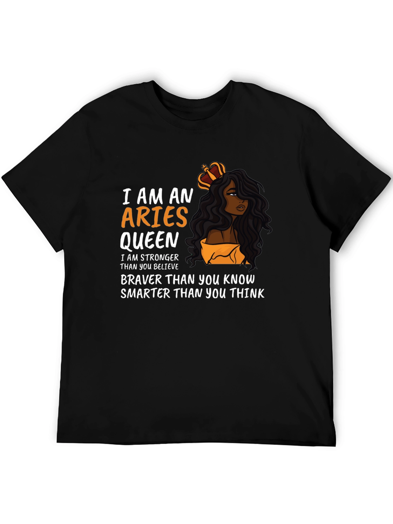 Aries Queen Graphic T-Shirt - Zodiac Sign Tee
