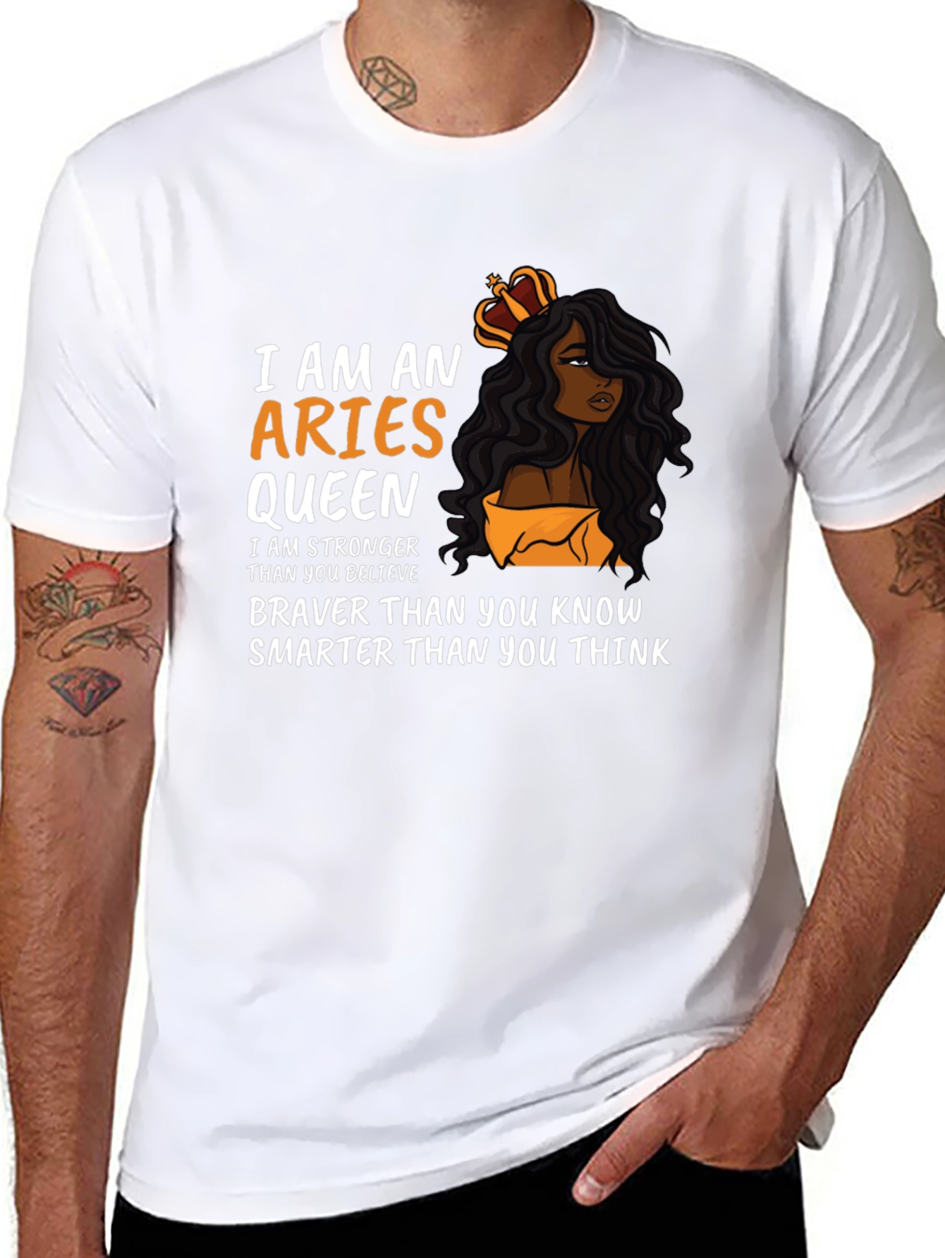 Aries Queen Graphic T-Shirt - Zodiac Sign Tee
