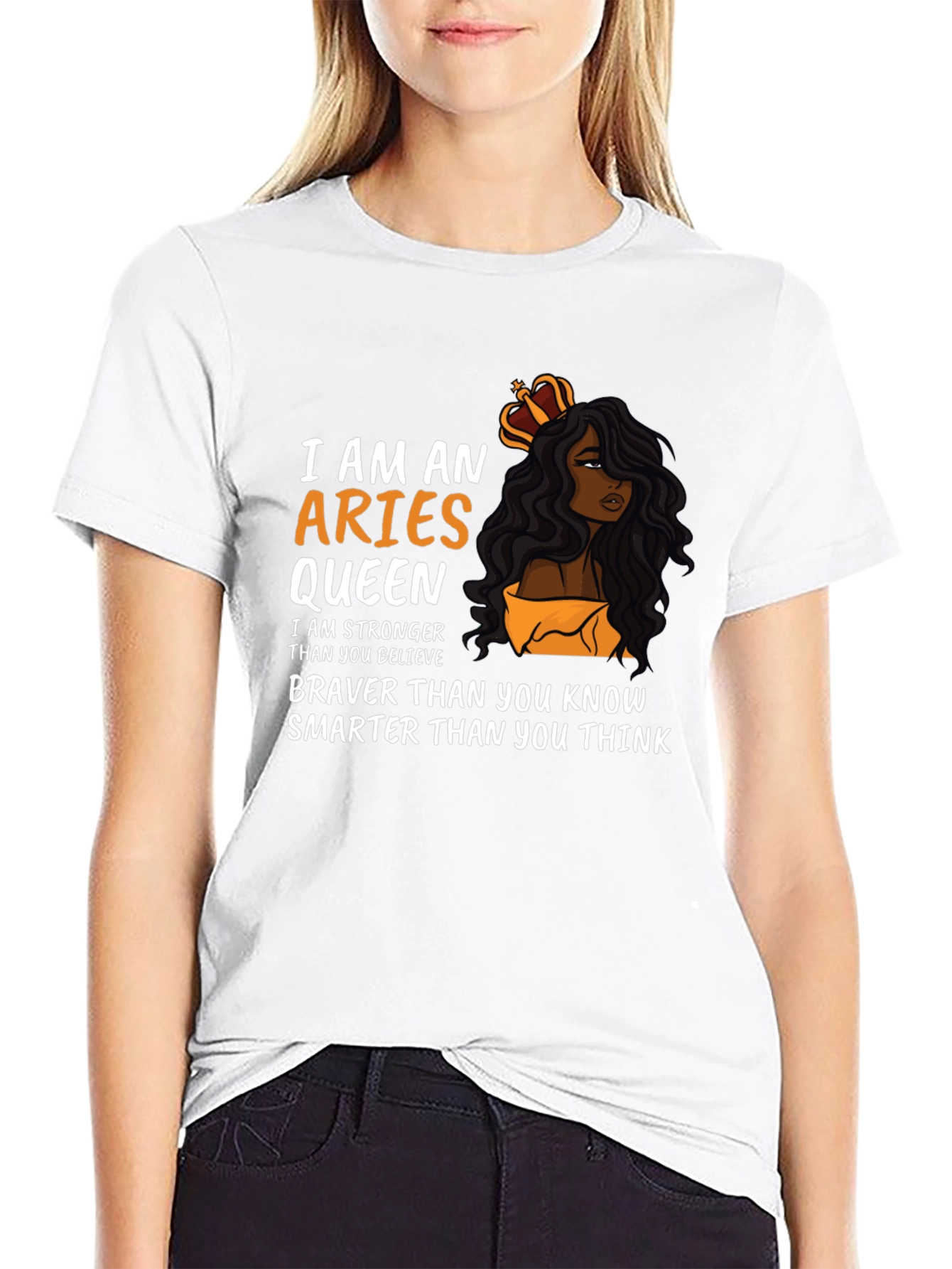 Aries Queen Graphic T-Shirt - Zodiac Sign Tee
