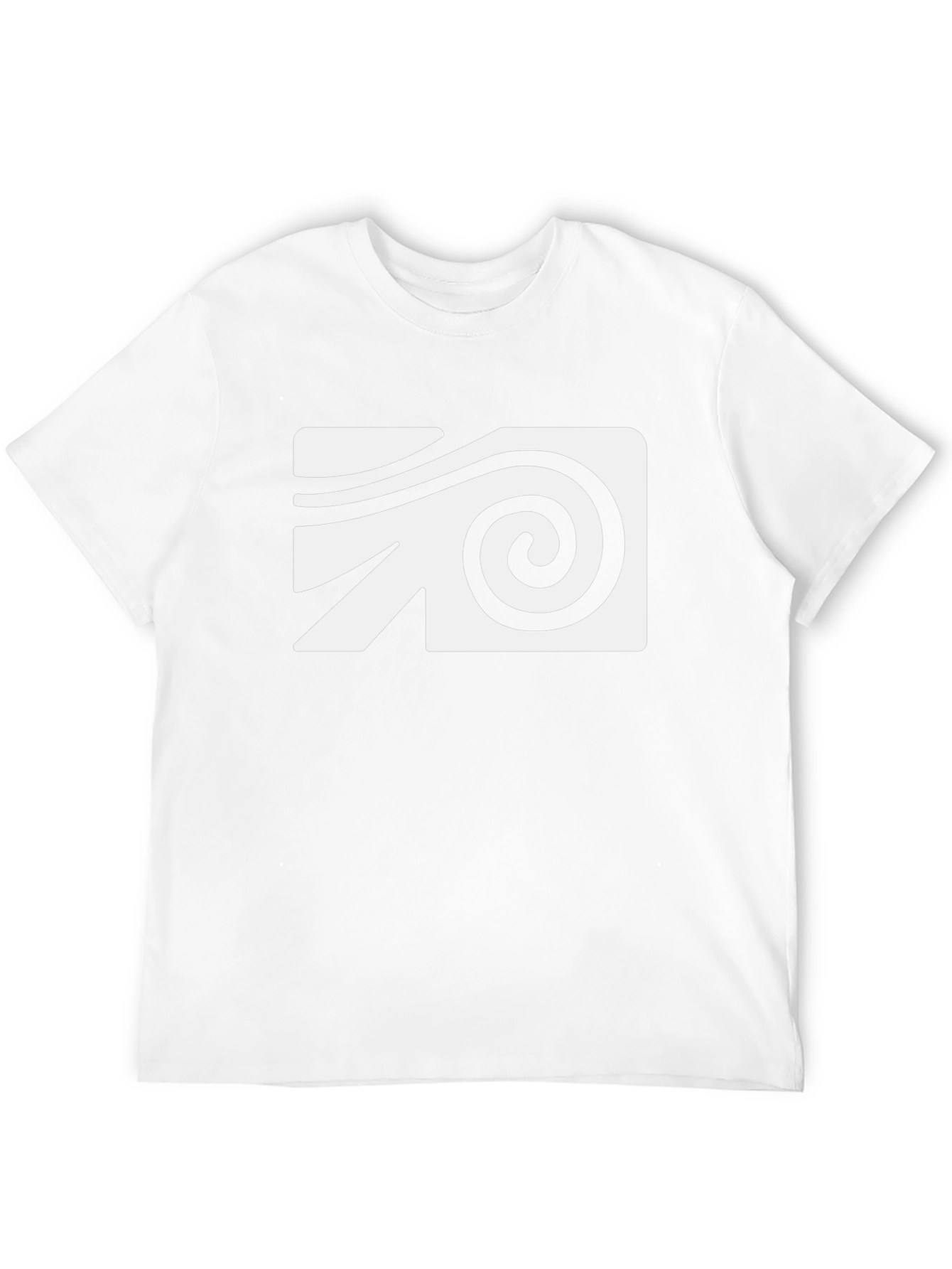 Abstract Swirl Graphic Tee - Black Cotton
