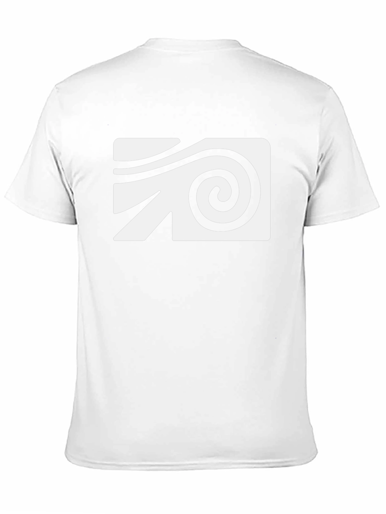 Abstract Swirl Graphic Tee - Black Cotton