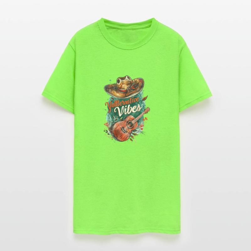 Rustic Guitar and Cowboy Hat - Yallternative Vibes