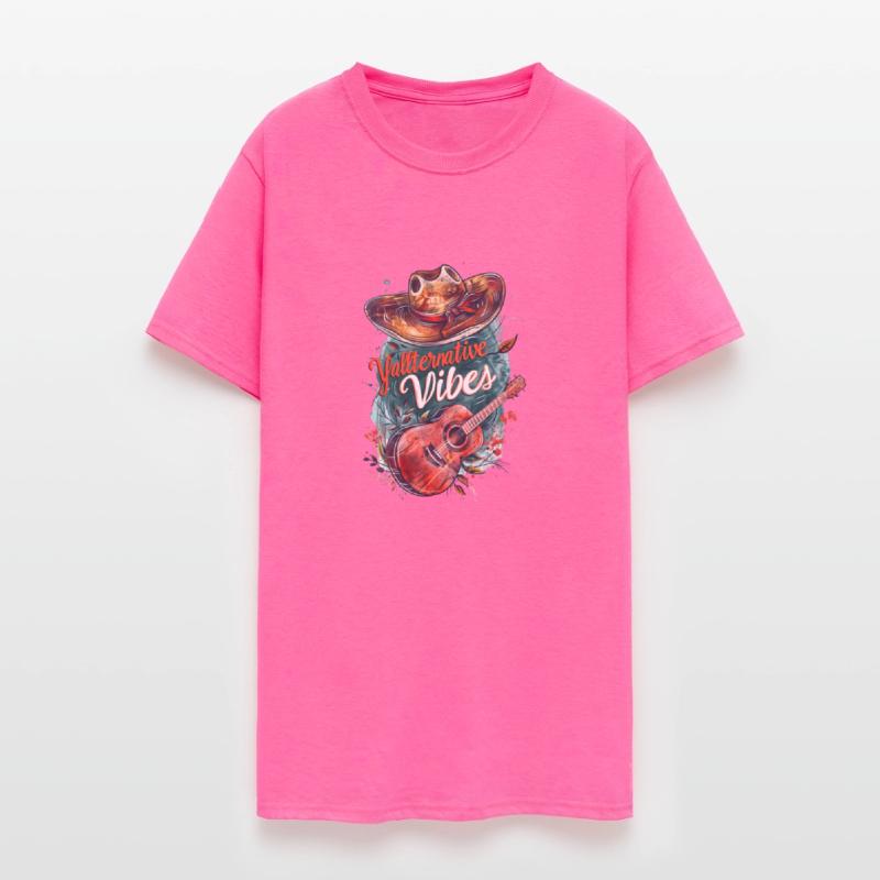 Rustic Guitar and Cowboy Hat - Yallternative Vibes