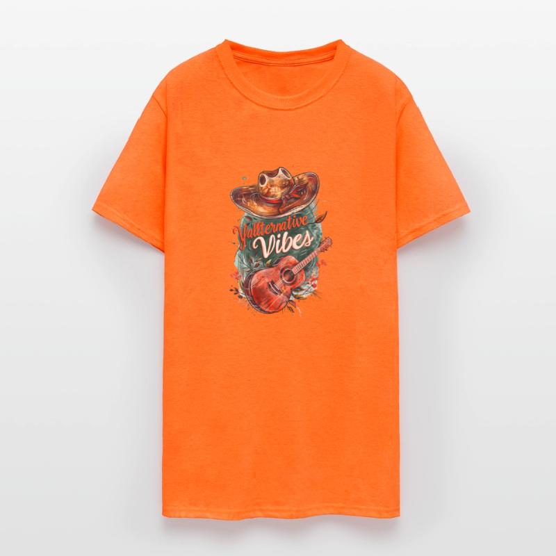 Rustic Guitar and Cowboy Hat - Yallternative Vibes