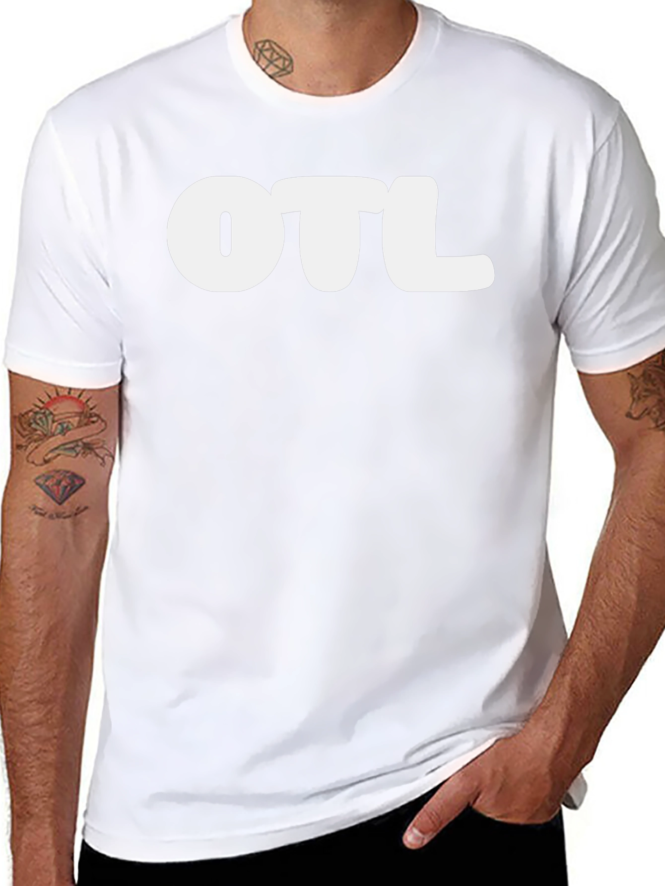 OTL Black Graphic Tee - Casual Comfort