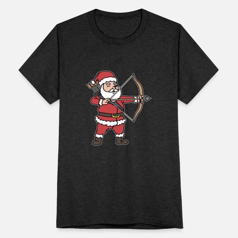 Santa Clause Archery Santa Fan Gift