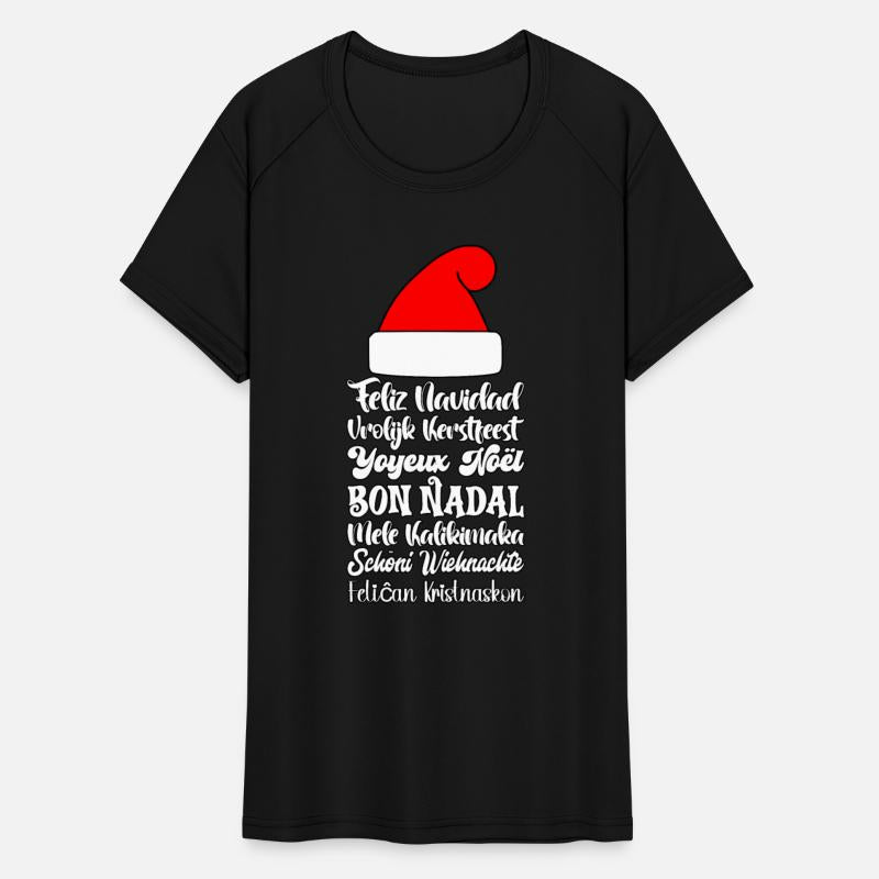 Santa Hat, Christmas Greetings In Many Languages