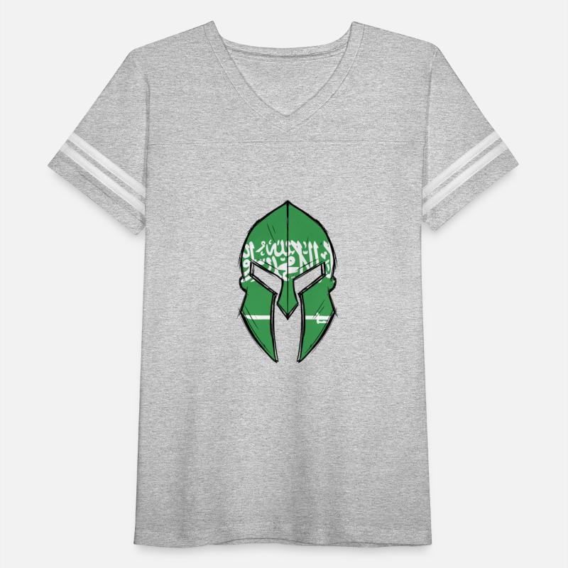Saudi arabia flag in Spartan warrior Helmet