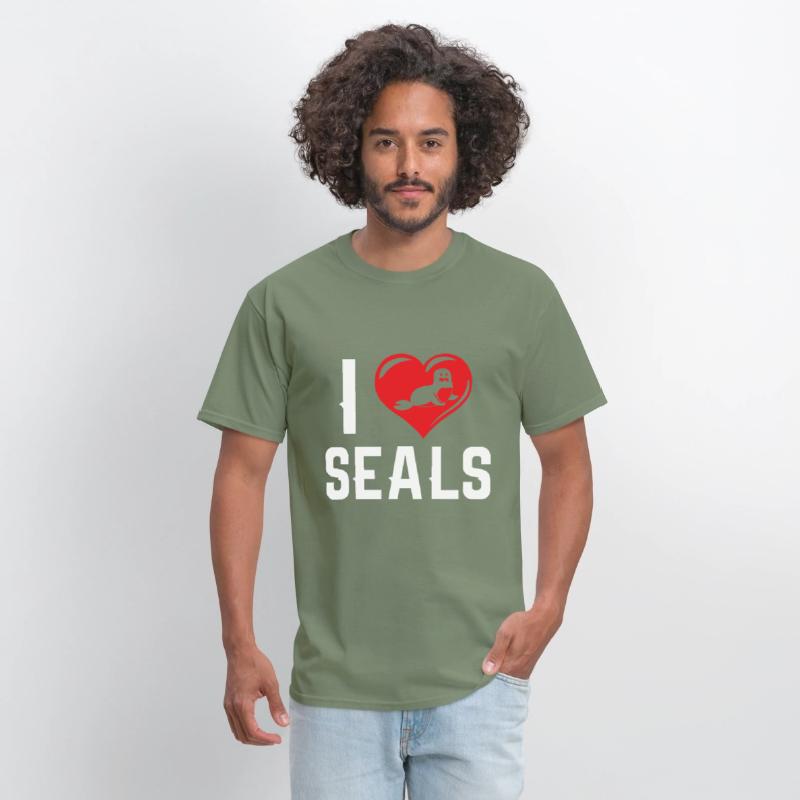 Seals Love Heart Antarctic Blubber Ocean Wildlife