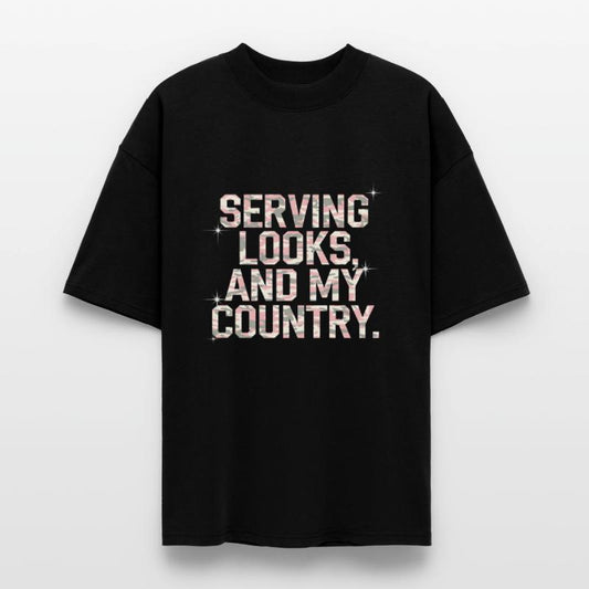 Serving Looks And My Country | Gen Z Draft Shirt