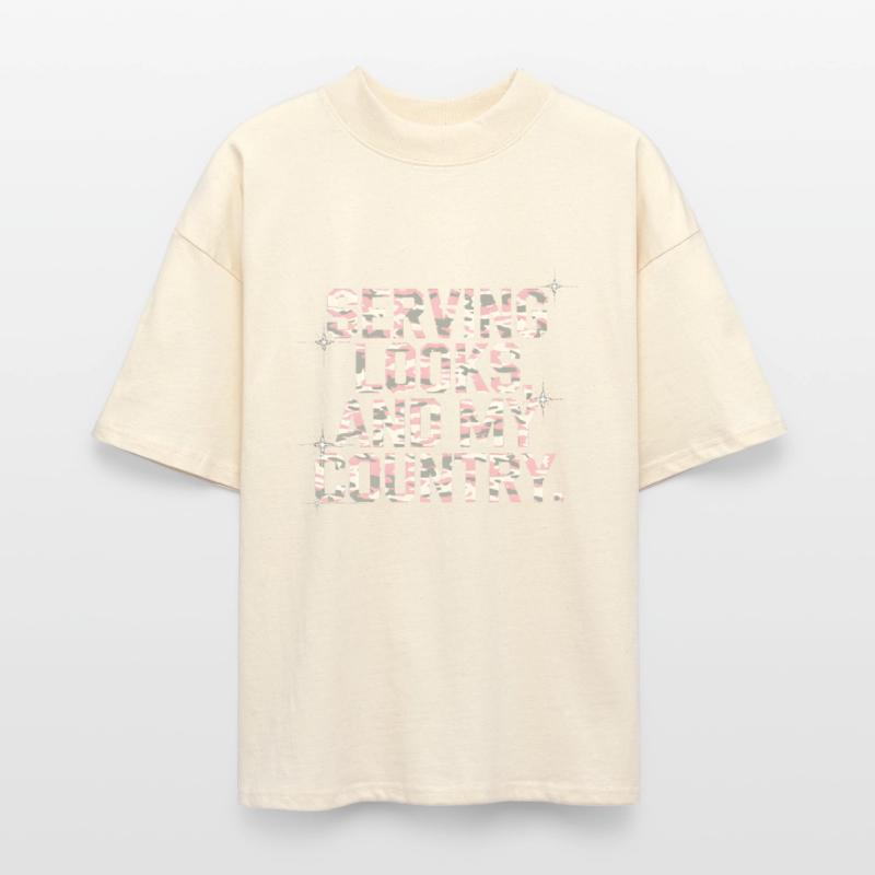 Serving Looks And My Country | Gen Z Draft Shirt