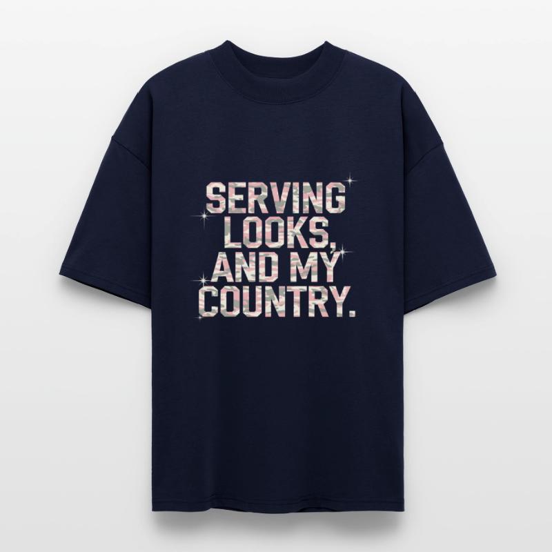 Serving Looks And My Country | Gen Z Draft Shirt