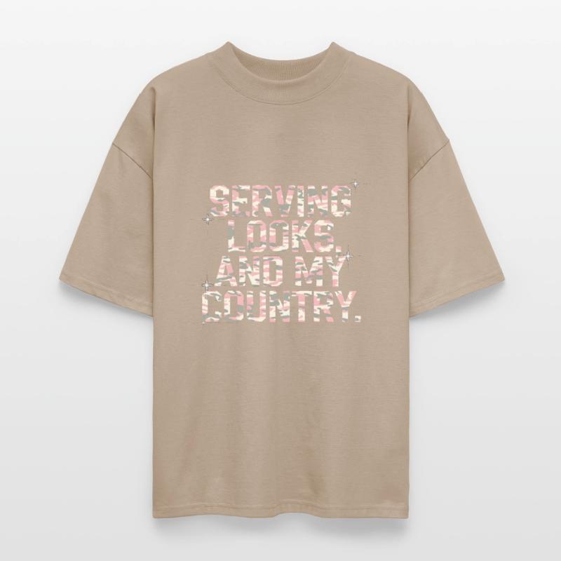 Serving Looks And My Country | Gen Z Draft Shirt